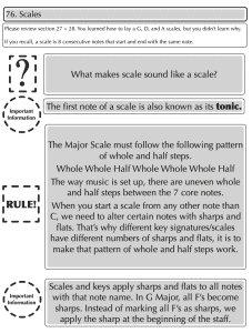Description of what is a scale